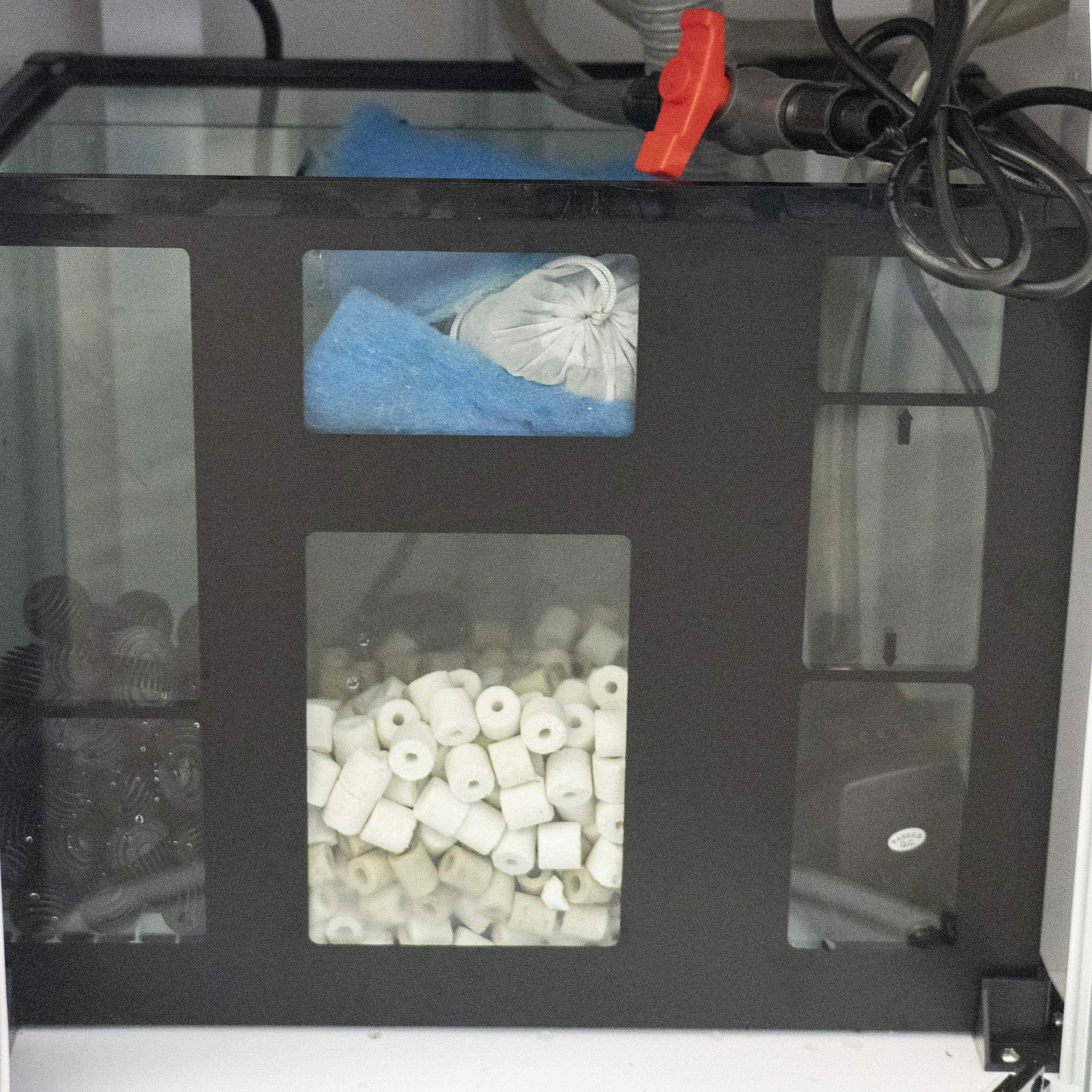 【Furniture】Aqualic 360 Acrylic Aquarium Cylinder Fish Tank 70 Gallons w/ LED Light & Sump Tank