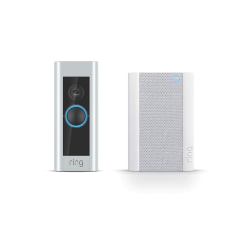 Ring Wired Doorbell Plus - Upgraded, with added security features and a sleek design (existing doorbell wiring required)