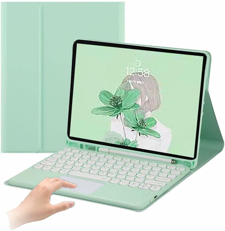 Keyboard Case for iPad Pro 11 2021/2020-Touchpad Detachable Keyboard with Pencil Holder -Slim Leather Folio Smart Cover for iPad 11 inch 3rd/2nd