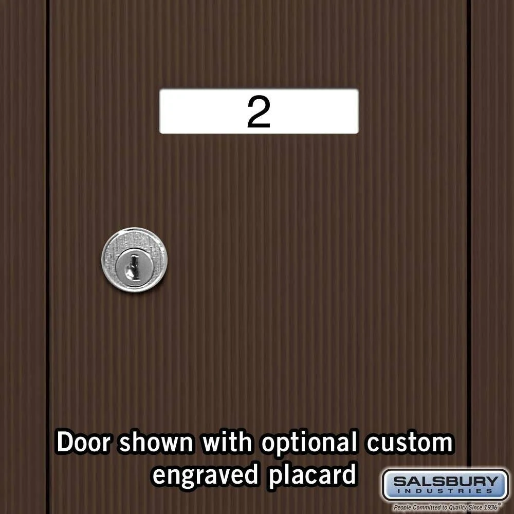 Salsbury Industries Bronze-Vertical Mailbox- Surface Mounted -4 Doors