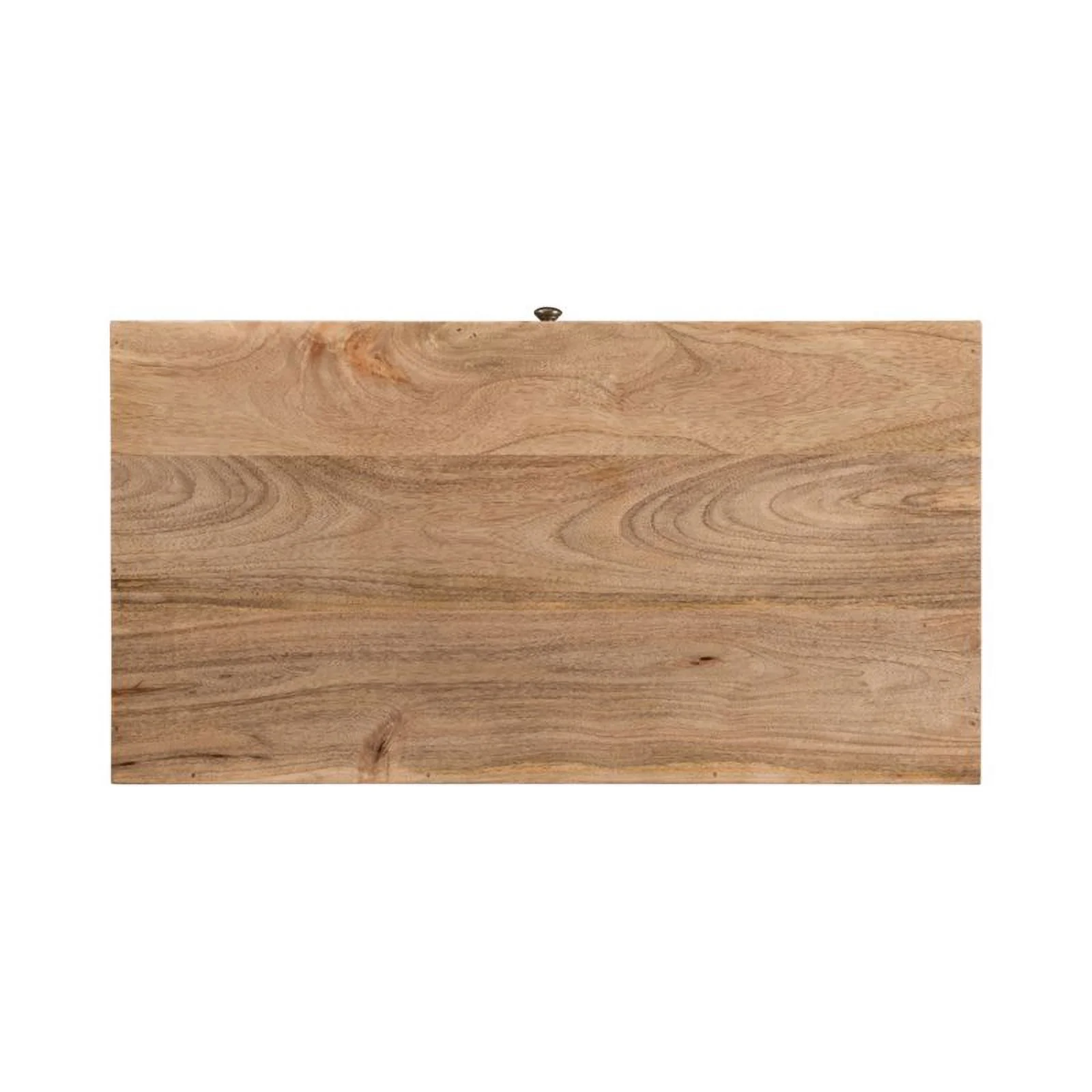 Pemberly Row Mid-Century Modern Mango Wood 3 Drawer Chest in Natural