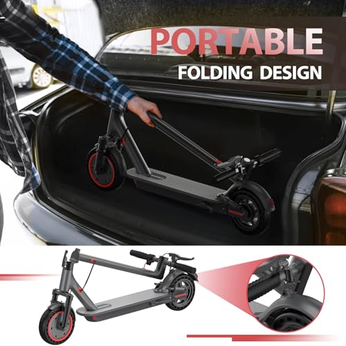 Electric Scooter for Adults, 8.5"/10" Tires, 19/22Mph, 350W/500W Motor, 21-28 Miles Range, Folding E-Scooter with Dual Suspension,APP(V1/SPRO/MAX/PRO)