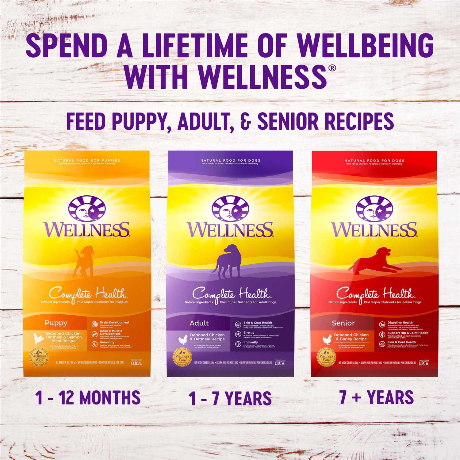 Wellness Complete Health Chicken Dry Dog Food - Pet Supplies online store