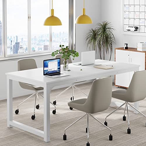 Tribesigns Modern Computer Desk, 63 x 31.5 inch Large Executive Office Desk Computer Table Study Writing Desk Workstation for Home Office