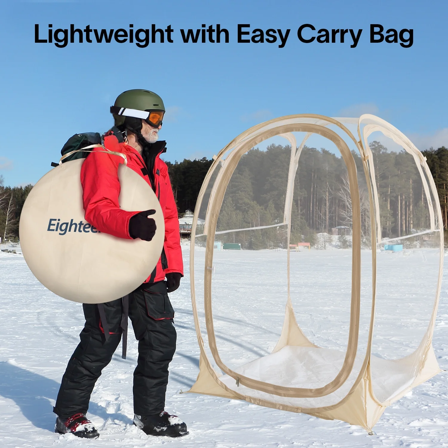 Pop-Up Weatherproof Sport Pod Tent for Camping, Fishing, and Shelter