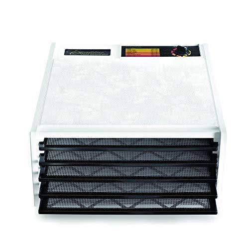 Excalibur 5 Tray Black Door Dehydrator, Medium, White 3500W