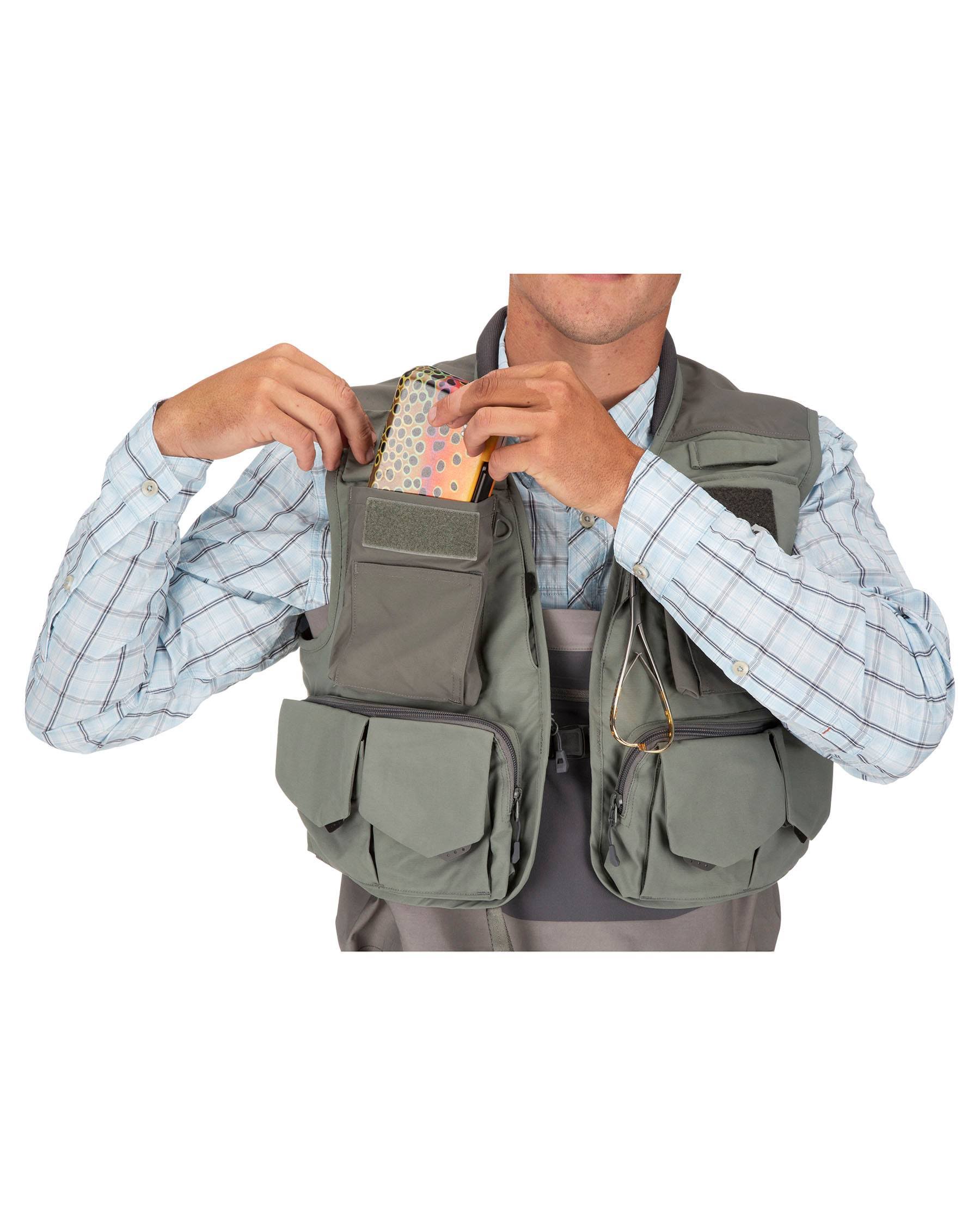 Simms Freestone Vest - Hex Camo Loden - L