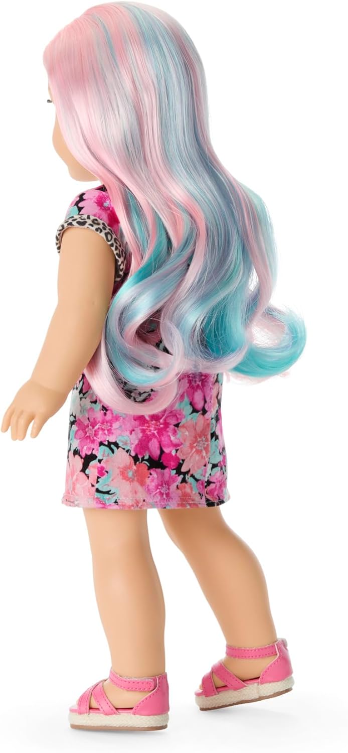 American Girl Truly Me 18-inch Doll #129 with Lt Blue Eyes, Multicolor Hair, Lt Skin with Warm Olive Undertones, for Ages 6+