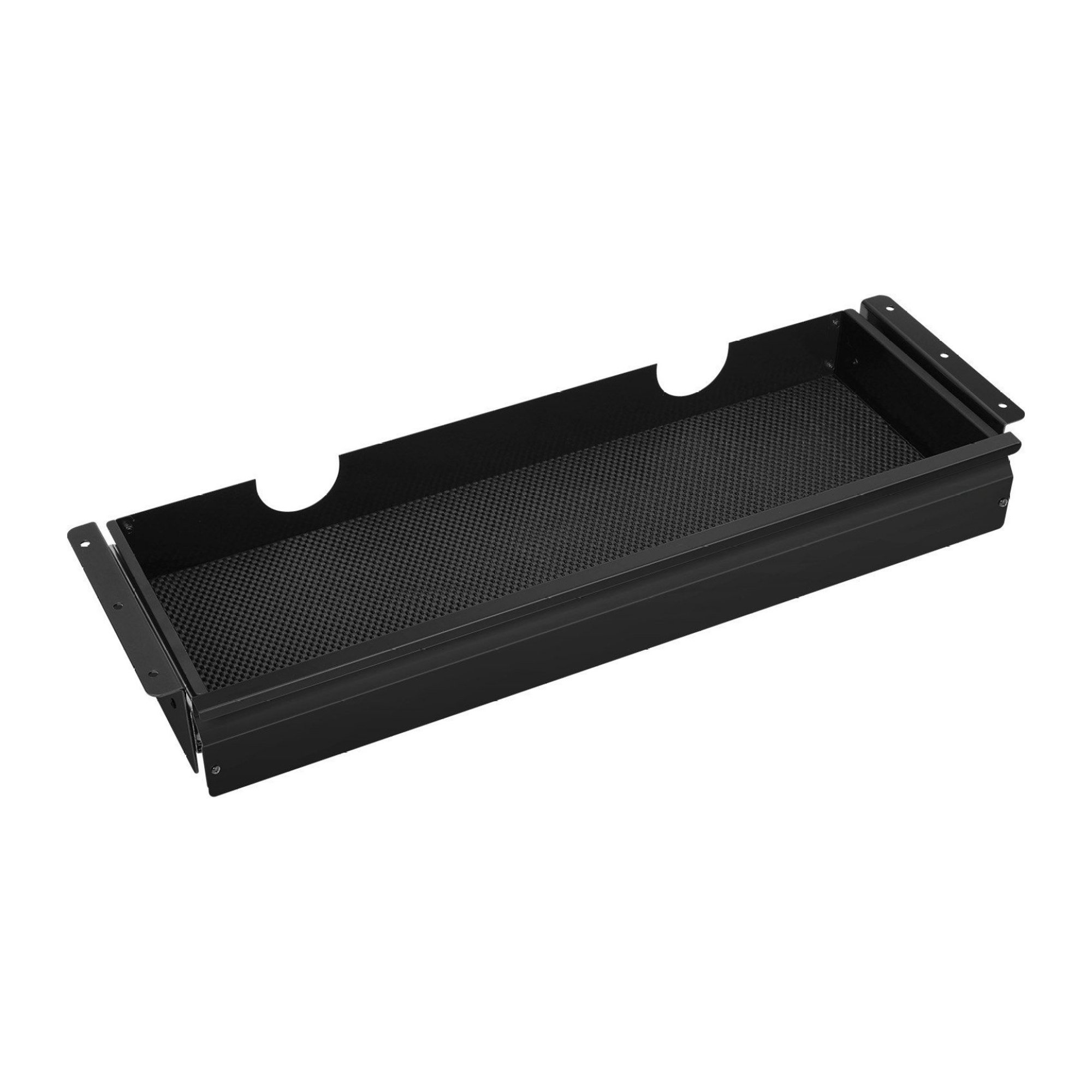26 inch Under Desk Drawer Organizer, Slide-Out Storage Tray for Home Office, Keyboard Tray, Steel Construction, Smooth Sliding, Space Saver
