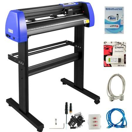 Vevor Vinyl Cutter 28 inch Vinyl Cutter Machine with 20 Blades Maximum Paper Feed 720mm Vinyl Plotter Cutter Machine with Sturdy Floor Stand - Megean