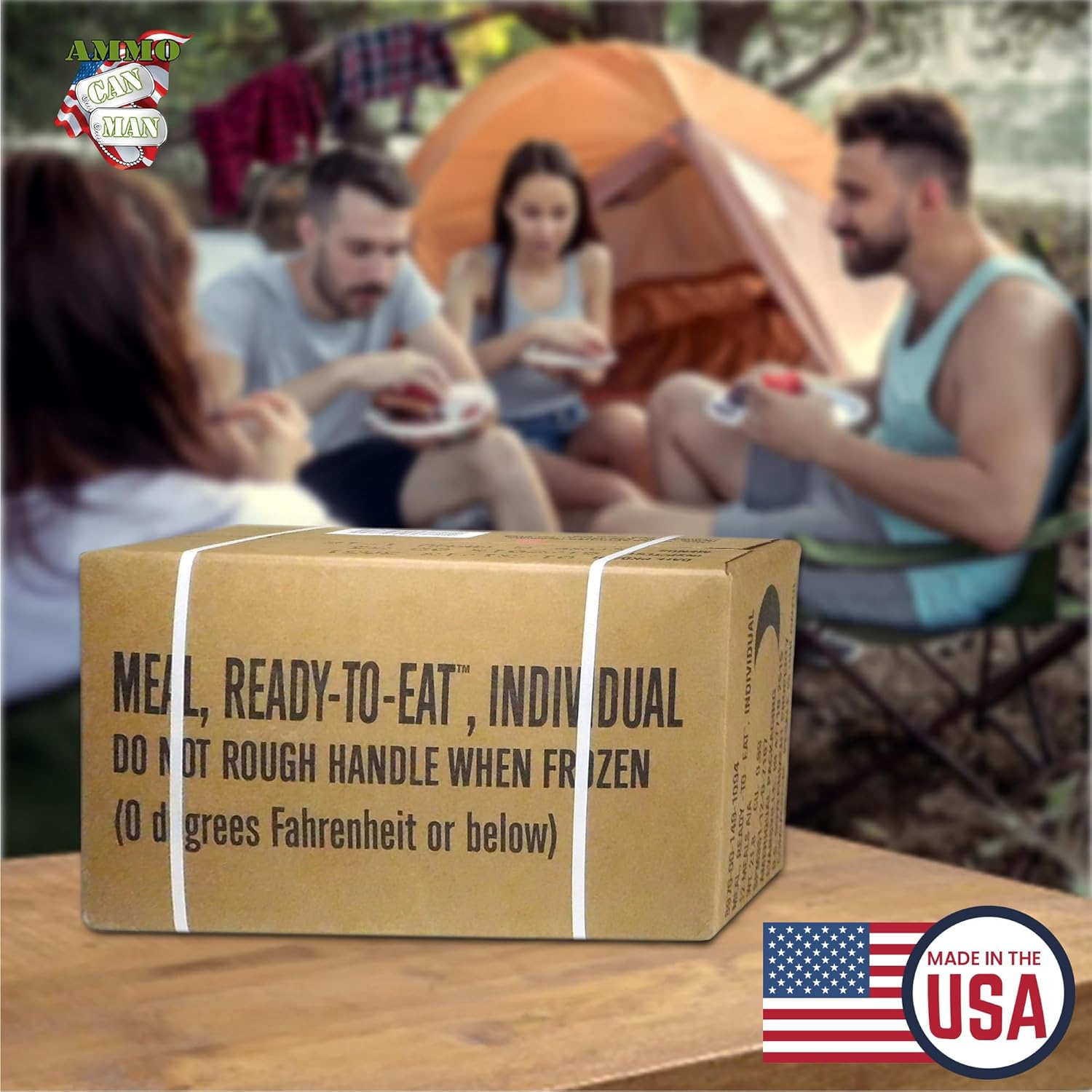 U.S. Military Meals Ready to Eat (12 Packs) - Flameless Heaters, Freeze Dried Meals w/Entree, Side Dishes, & More - MRE Packs for Emergency Survival