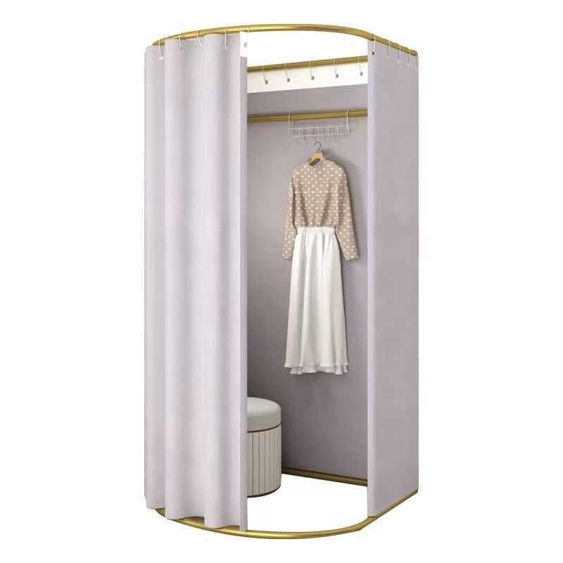 Madamera Clothing Store Fitting Room with Shading Curtain Portable Temporary Mobile Privacy Protection Dressing Room - Sports Supplies Online Store