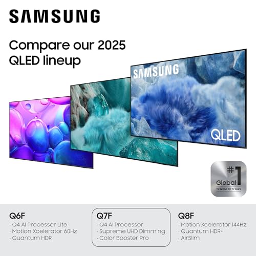Samsung 65-Inch Class QLED Q7F Series Samsung Vision AI Smart TV (2025 Model, 65Q7F) Quantum HDR, Object Tracking Sound Lite, Q4 AI Gen1 Processor
