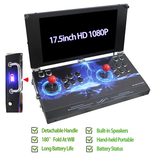 26800 in 1 Hand-held Portable Arcade Game Console 17.5-inch HD Screen Dual Players Pandoras Box DX