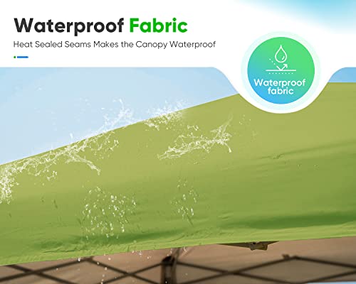 Quictent 6.6'x6.6' Pop up Screened Canopy Tent with Mosquito Netting, Portable Easy up Outdoor Screen House Shelter Fully Sealed for Patio