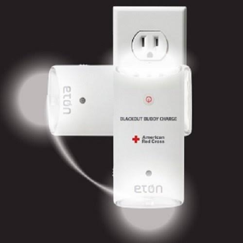The American Red Cross Blackout Buddy Charge Emergency LED Flashlight, Blackout Alert, Nightlight and Phone Charger, 2-Pack, RCB