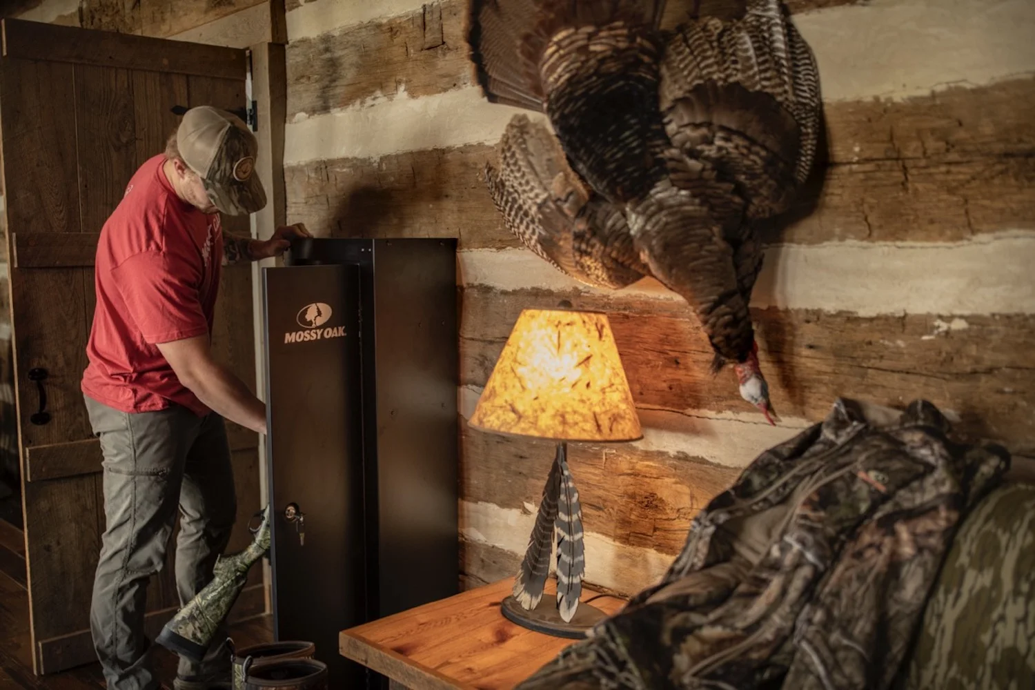 Mossy Oak 8-Gun Ready to Assemble Steel Gun Cabinet, 17 in x 11 in, Black