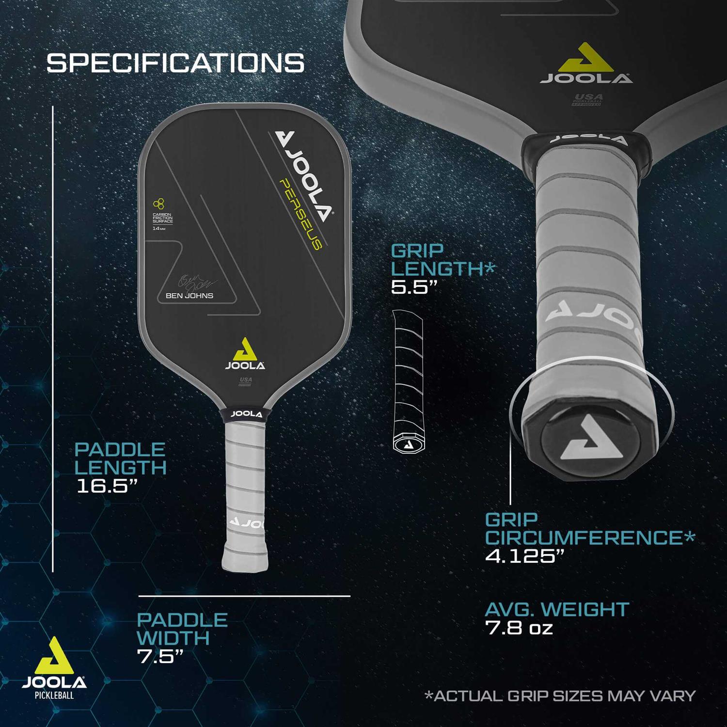 JOOLA Ben Johns Perseus CFS Pickleball Paddle - Sports Supplies Online Store