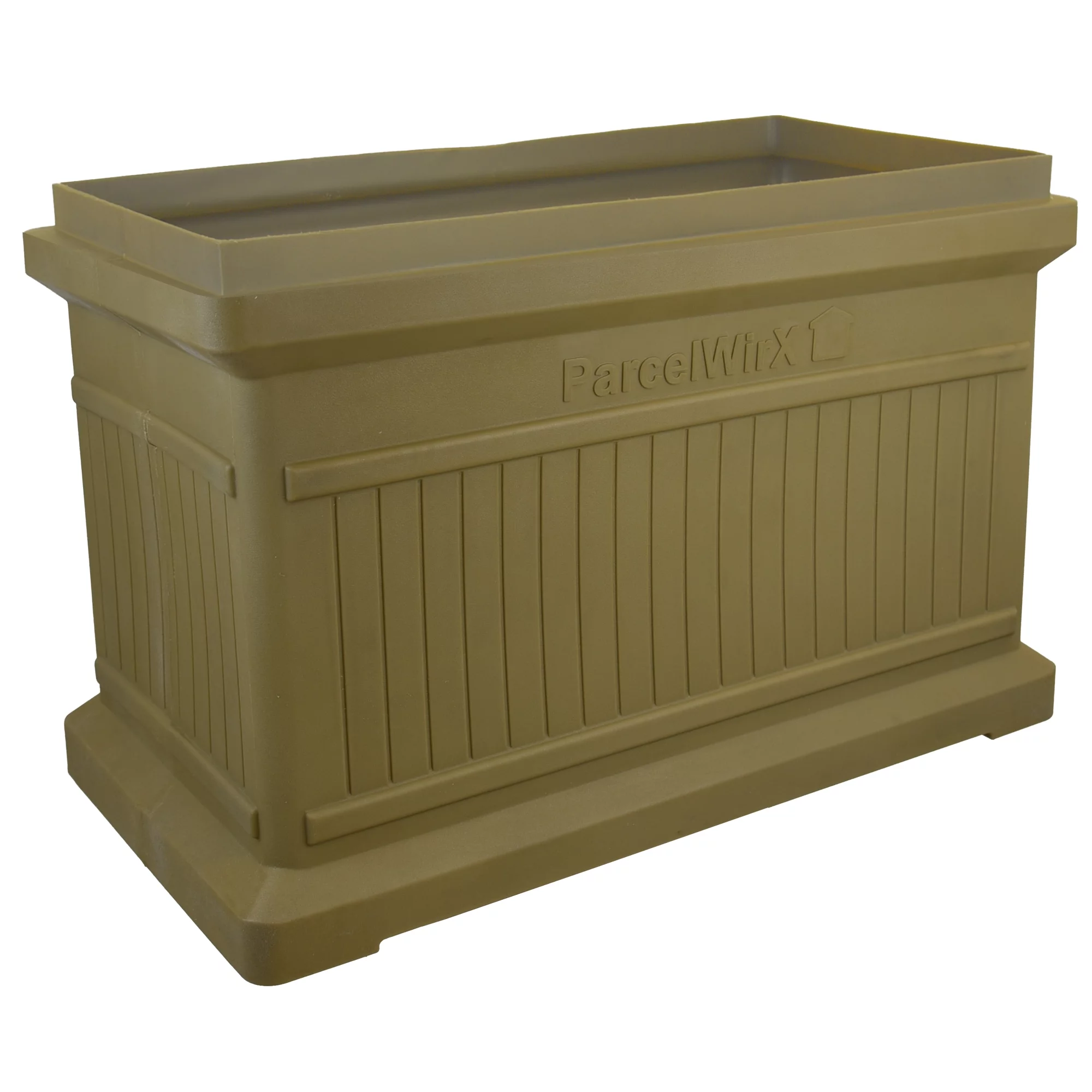 RTS Home Accents ParcelWirx Horizontal Large Package Delivery Box with Lift Off Lid, Oak Color