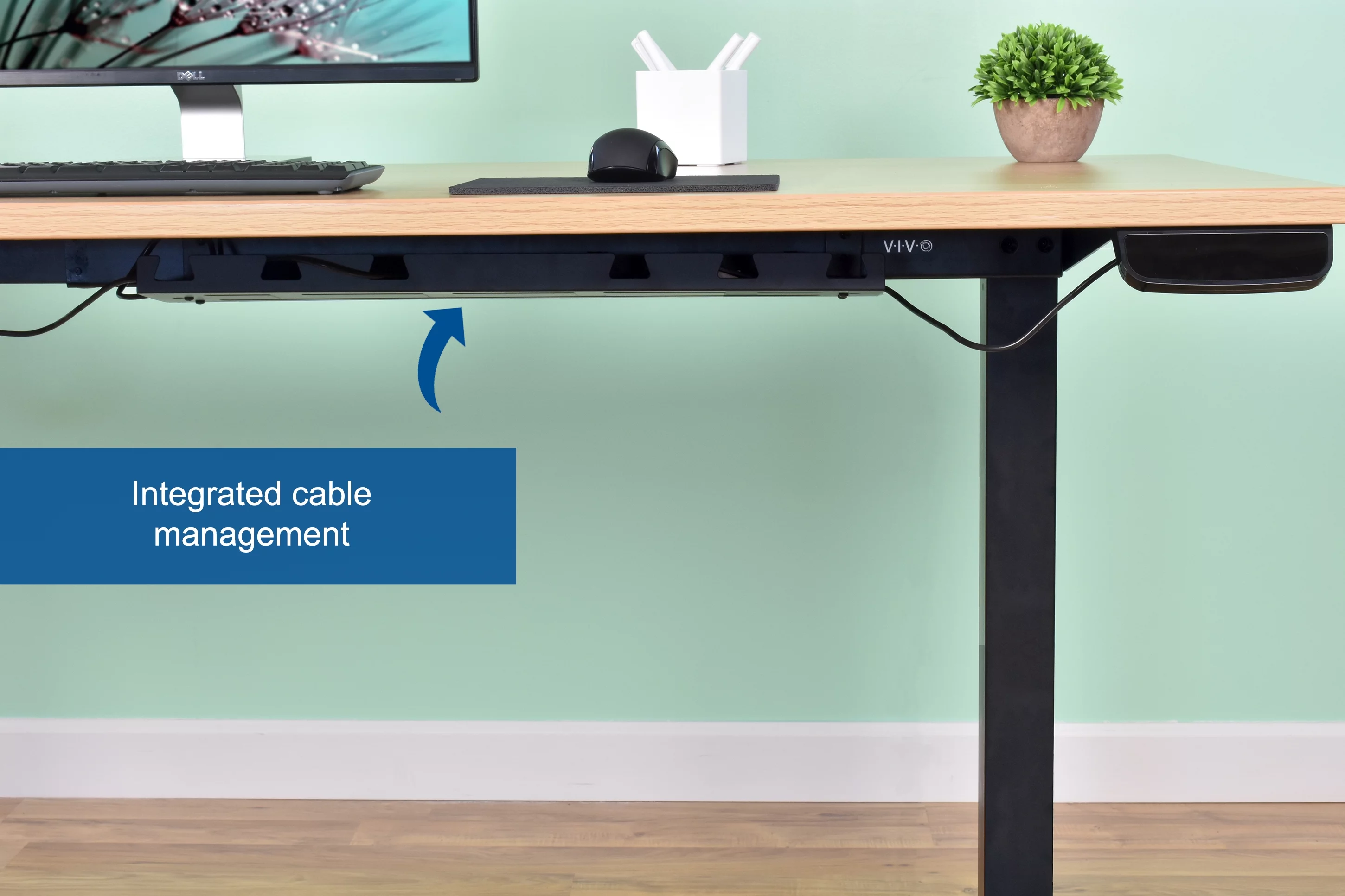 VIVO Electric Stand Up Desk Frame Single Motor Standing Height Adjustable