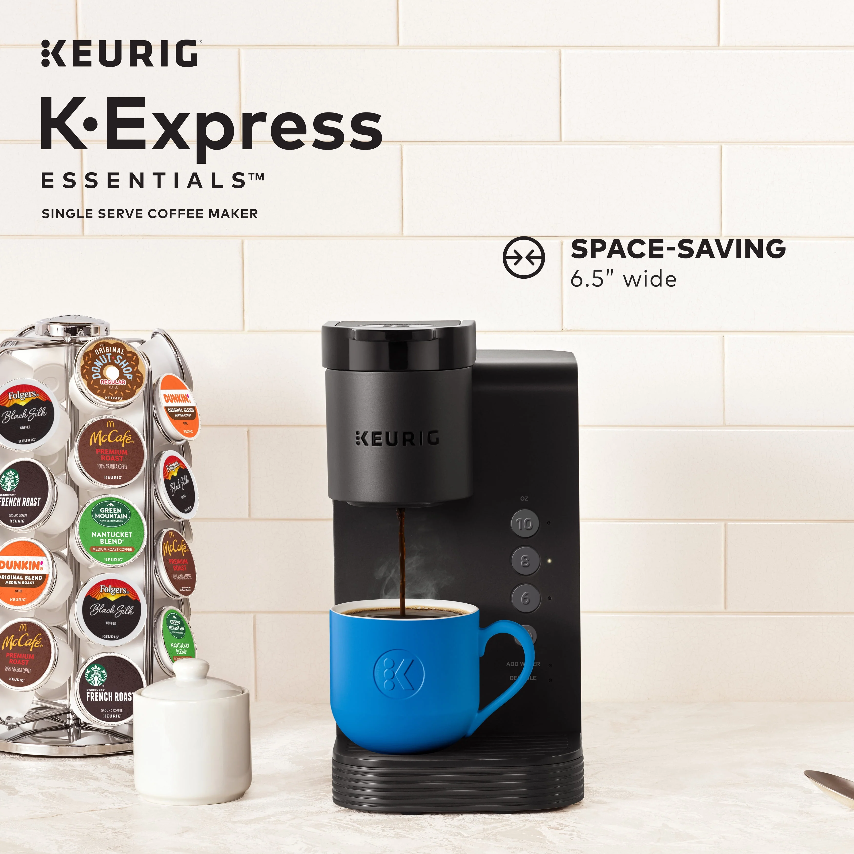 Keurig K-Express Essentials Single-Serve K-Cup Pod Coffee Maker, Teal