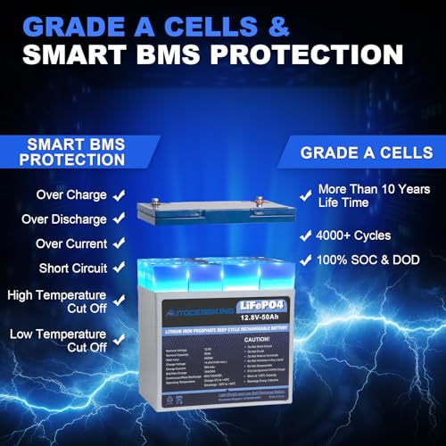 12V 100Ah BCI Group 24 LiFePO4 Battery, 100A BMS Rechargeable Mini Lithium Battery with Low-Temp Protection, Up to 15000 Cycles Perfect for RV