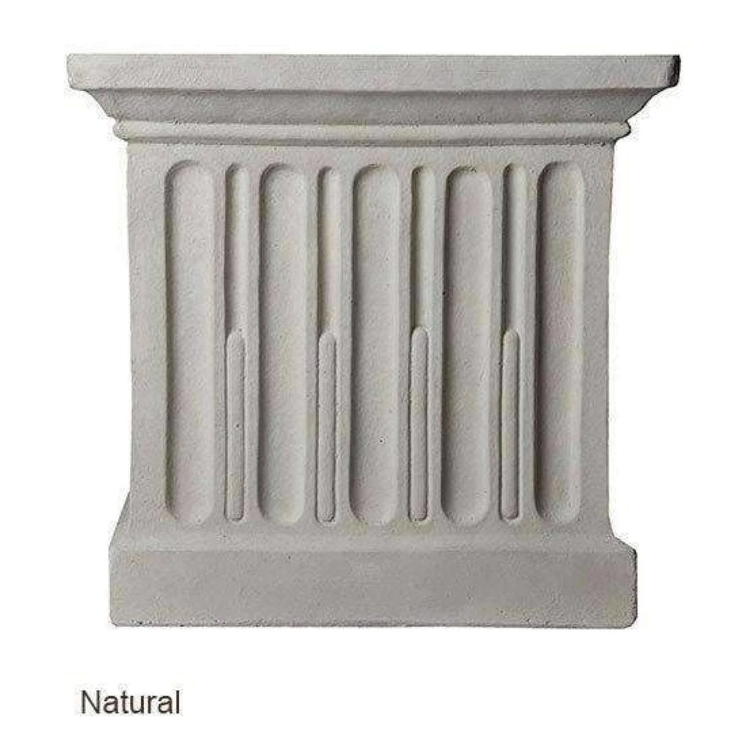 Campania International Straight Woodland Ferns Bench - Brown Stone