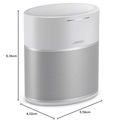 Bose Home Speaker 300: Bluetooth Smart Speaker with Amazon Alexa Built-in, Silver