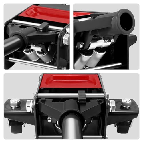 DNA MOTORING Floor Jack 3 Ton (6000 lbs) Capacity, Fast Lift Service Jack Low Profile Steel Heavy Duty Hydraulic Car Jack, Lifting Range 3"-20"