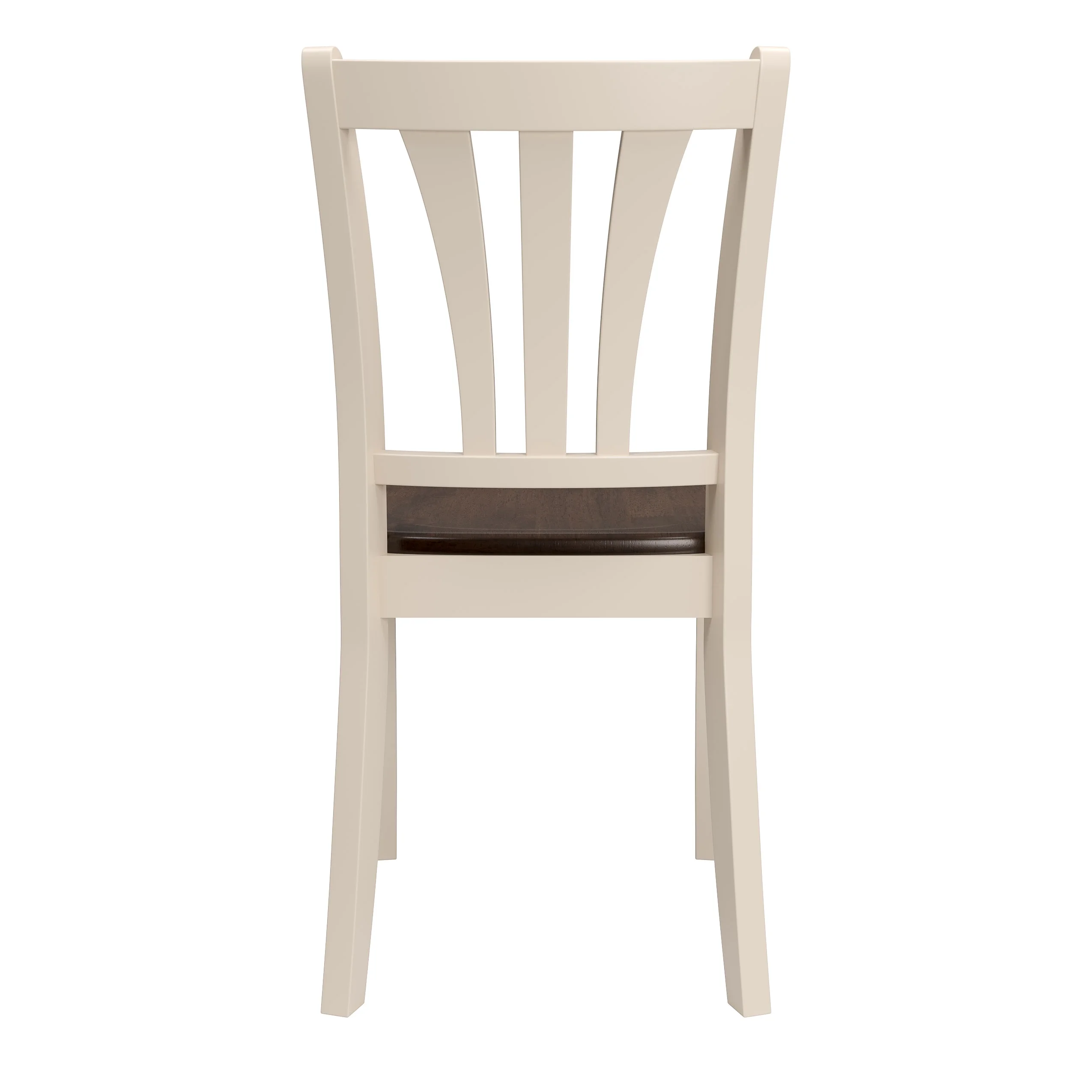 CorLiving Dillon 5 Piece Extendable Dark Brown and Cream Solid Wood Dining Set