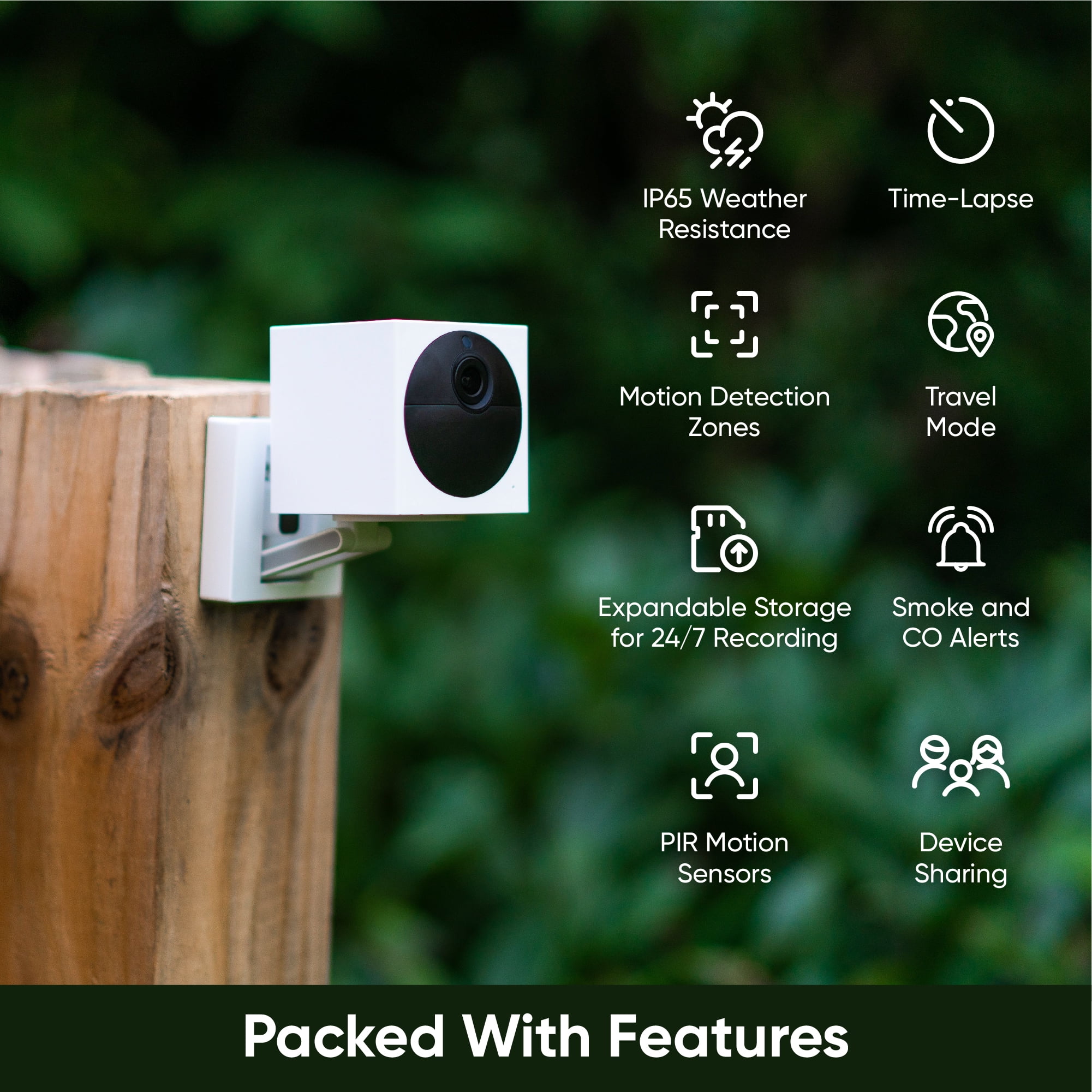 WYZE Cam Outdoor Starter Bundle v2 (Includes Base Station and 1 Camera), 1080p HD Indoor & Outdoor Wireless Security Camera with Color Night Vision