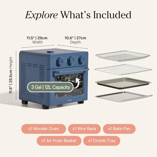 Our Place Wonder Oven | 6-in-1 Air Fryer & Toaster Oven with Steam Infusion | Compact, Countertop Friendly, Fast Preheat, Multifunctional | Air Fry