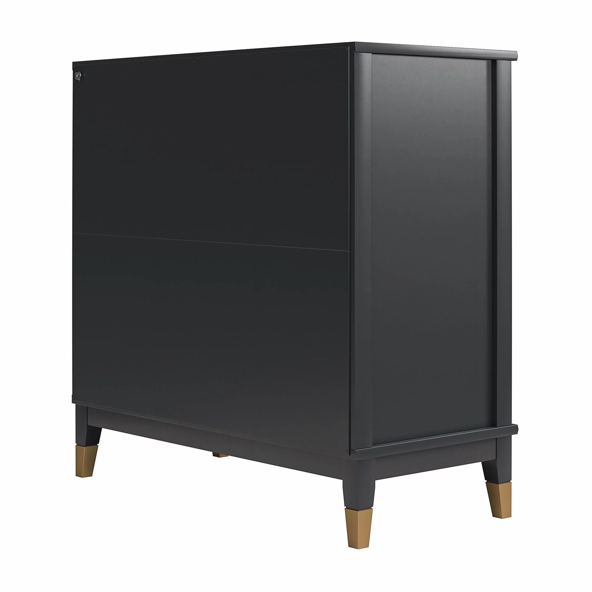 CosmoLiving by Cosmopolitan Westerleigh 2-Door Accent Cabinet, Black
