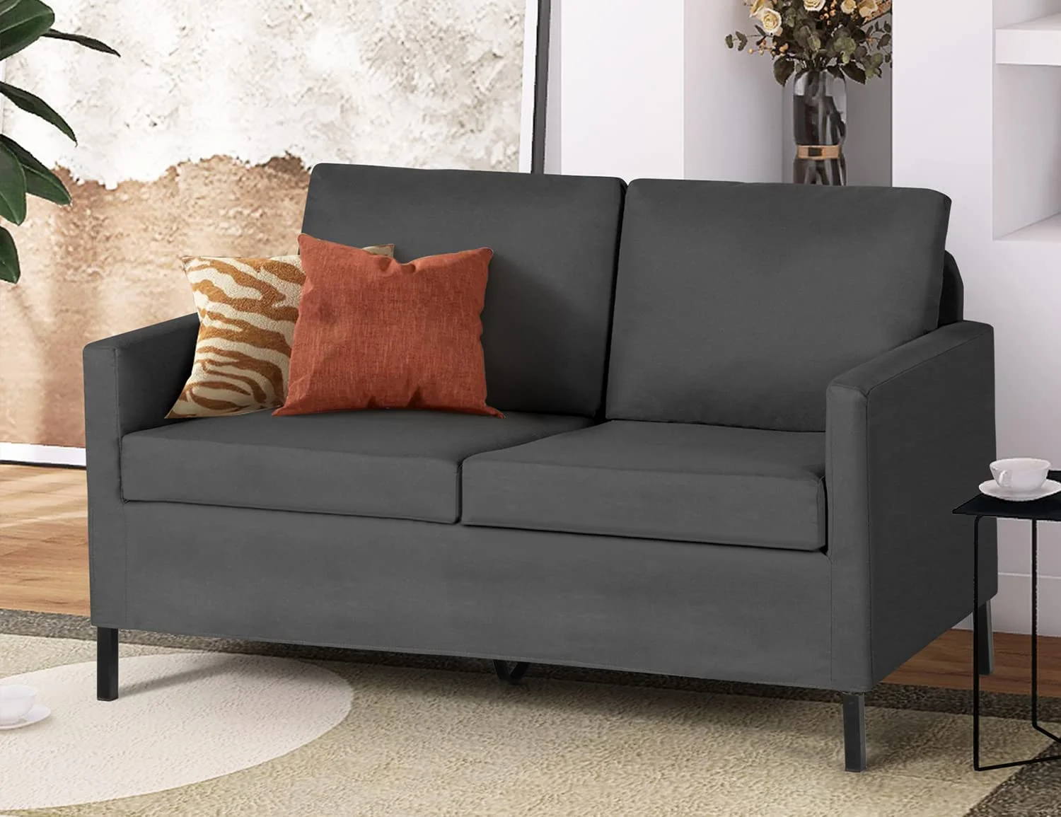 sell well TYBOATLE Fabric Modern Loveseat Sofa Couch for Living Room  51"
