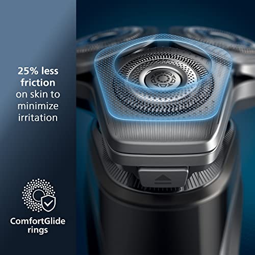 Philips Norelco Shaver Series 9000, Wet and Dry Electric Shaver, with Lift & Cut Shaving System and SenseIQ Technology, Pop-up Trimmer, Cleaning Pod