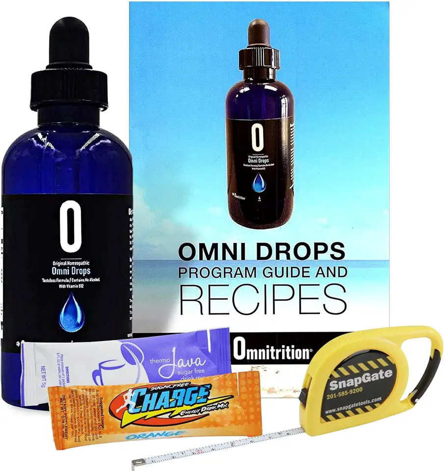 Omni Drop Program , Authentic Omnitrition - Basic Bundle Includes*** 4 oz Bottle Omni Drops with Vitamin B12 Program Guide