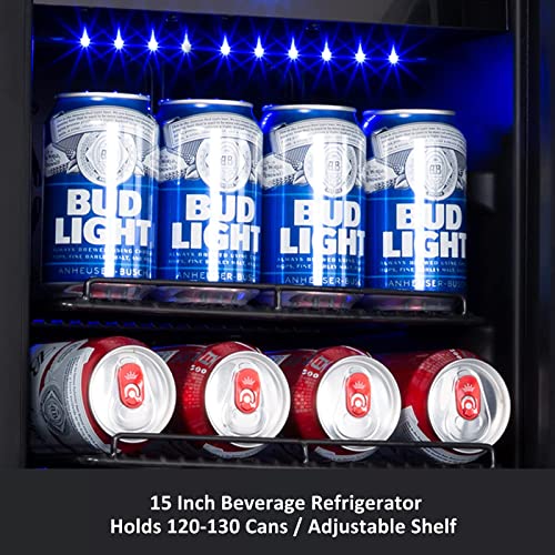 Cigar Electric Humidor, 35L 250 Counts Large Capacity Thermostatic Electric Cigar Cooler Cabinet with Digital LED Screen, Safety Lock