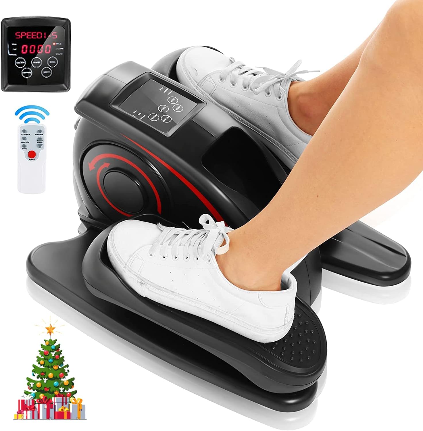 ANCHEER Under Desk Elliptical Machine, Pedal Bike Exerciser