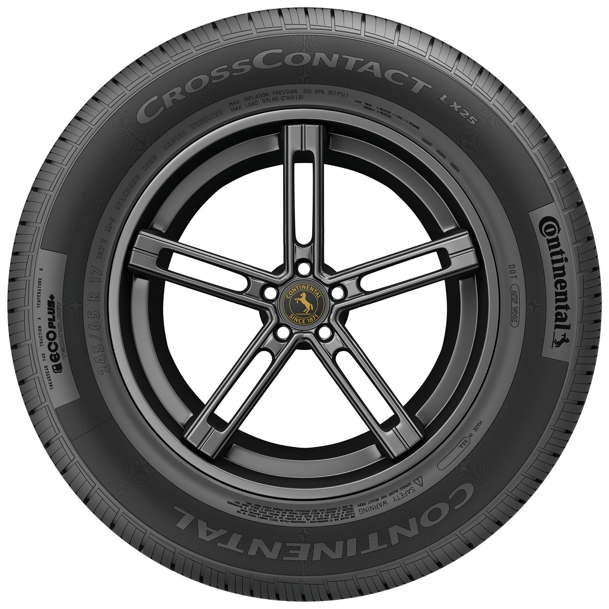 Continental CrossContact LX25 All Season 255/50R19 107H XL SUV/Crossover Tire