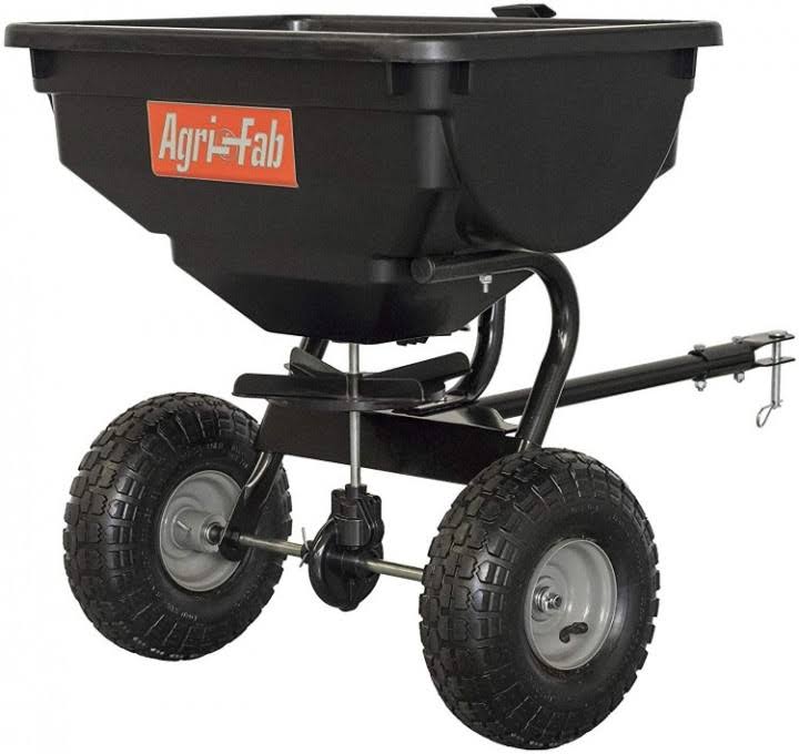 Tow Behind Spreader Lawn Tractor Fertilizer Seeder Grass Landscape Yar