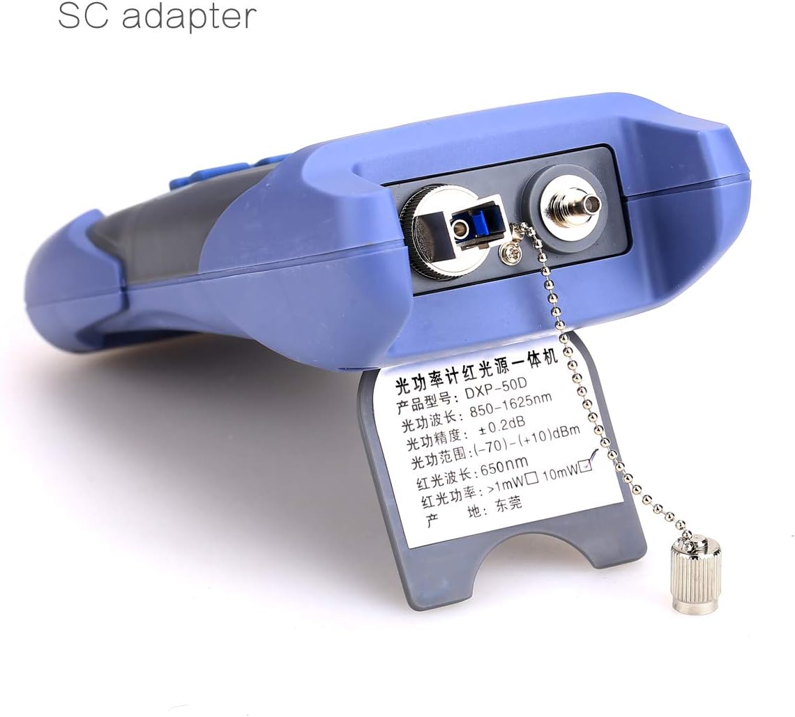 Portable ALL-IN-ONE Fiber Optical Power Meter -70 +10 with SC and FC Connector and 10KM Visual Fault Locator Fiber Optic Cable Tester