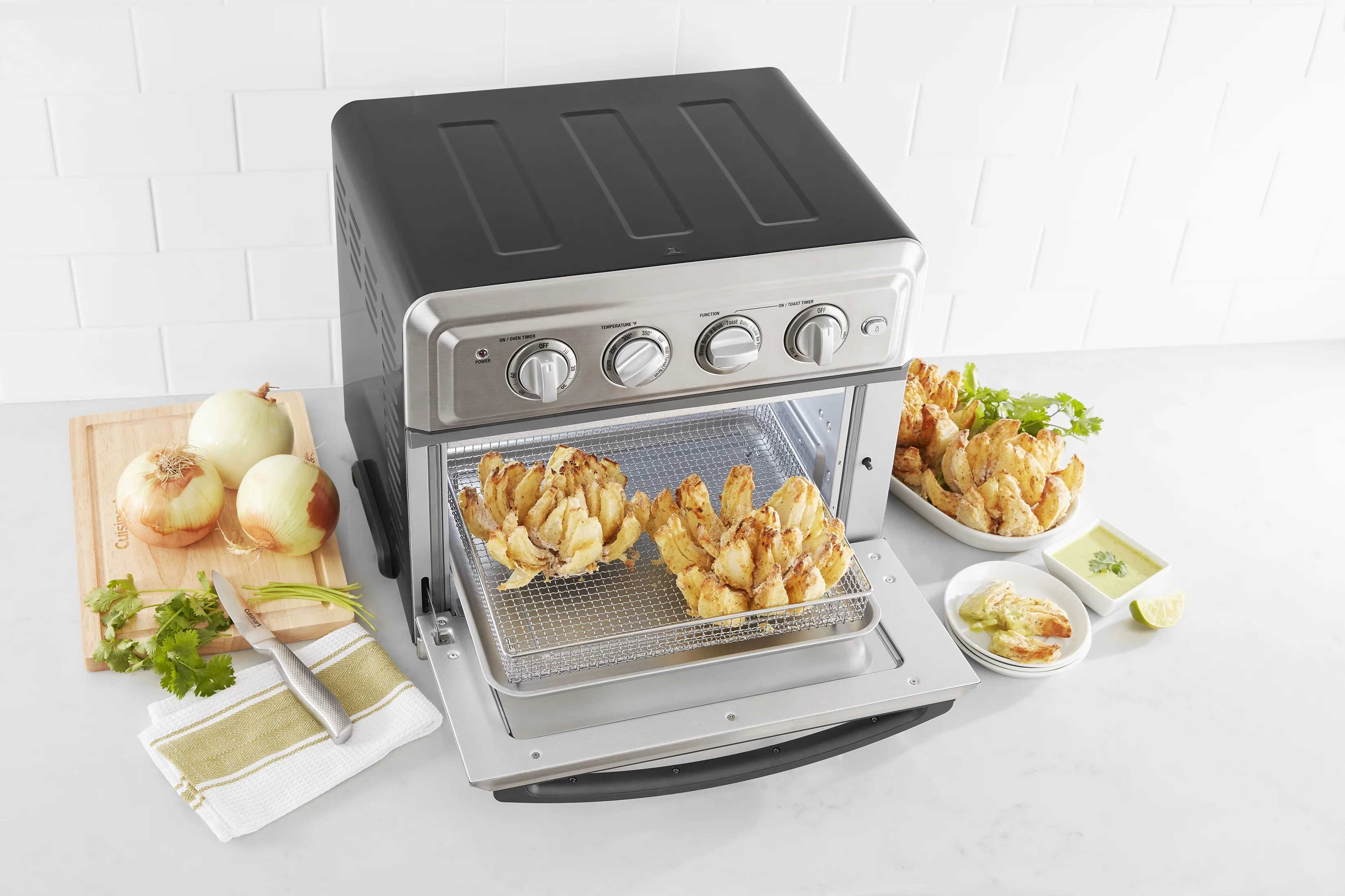 Cuisinart Air Fryer Toaster Oven TOA-55WM, New, Large Capacity 17 Liters