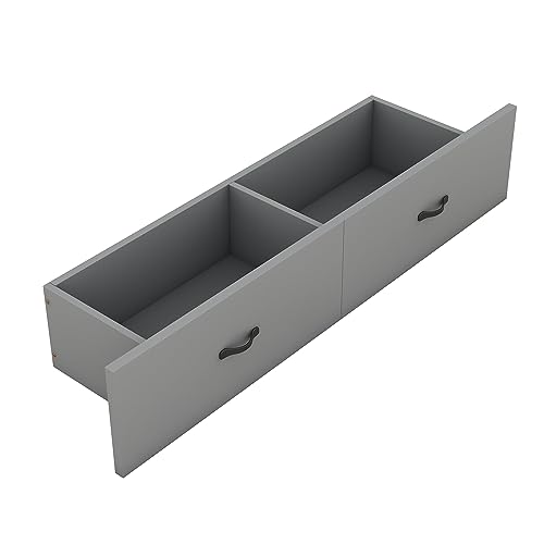 Queen Size Murphy Bed Wall Beds with Storage Shelves,Hide Away Bed Frame Easily Folds into Wood Cabinet,W/Mattress Holder,for Small Space,Guest Room