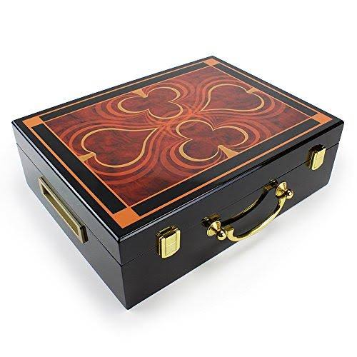500ct. Showdown 13.5g Poker Chip Set in Hi-Gloss Wooden Carry Case