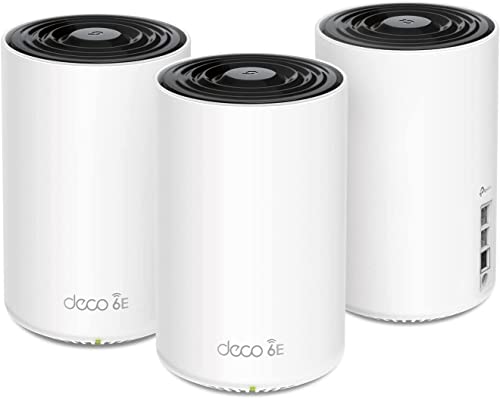 TP-Link Deco AXE5400 Tri-Band WiFi 6E Mesh System(Deco XE75 Pro) - 2.5G WAN/LAN Port, Covers up to 7200 Sq.Ft, Replaces WiFi Router and Extender