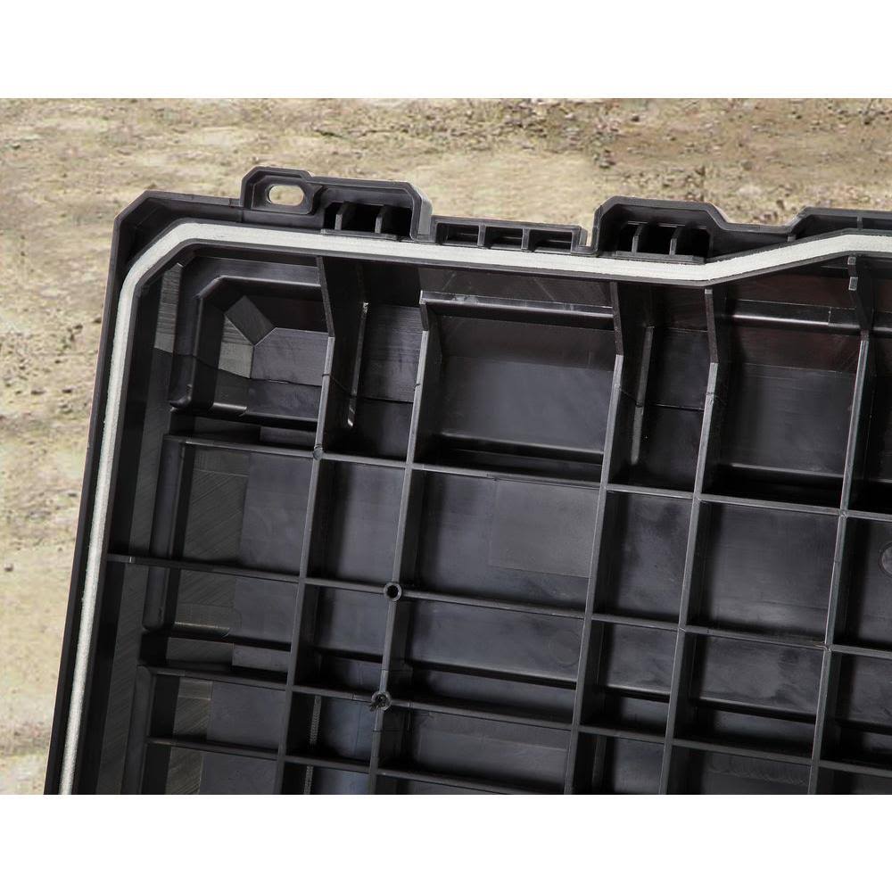 Husky 209261 37 in. Mobile Job Box Utility Cart Black