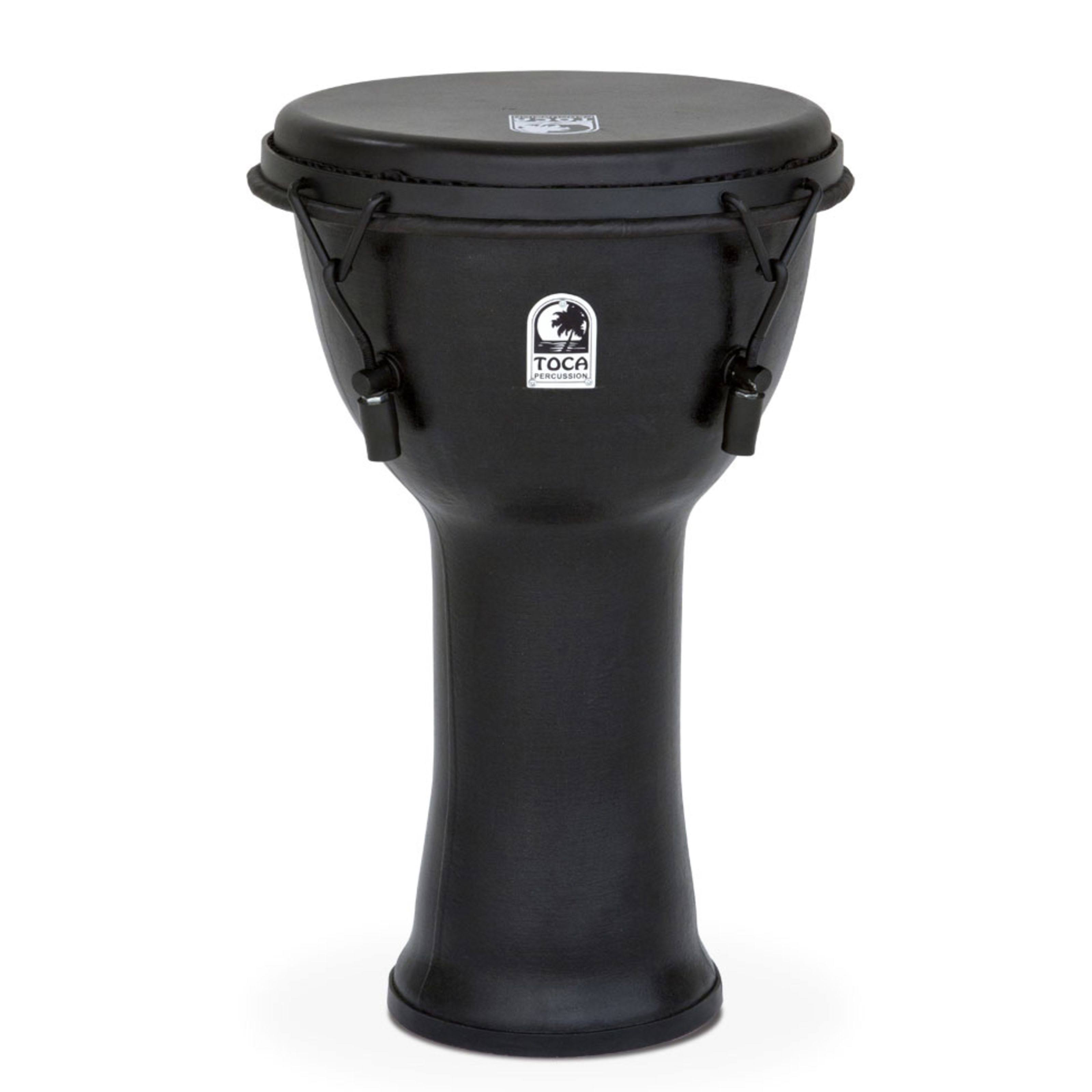 Toca 9x22 Freestyle Mechanically Tuned Extended Rim Djembe Black Mamba