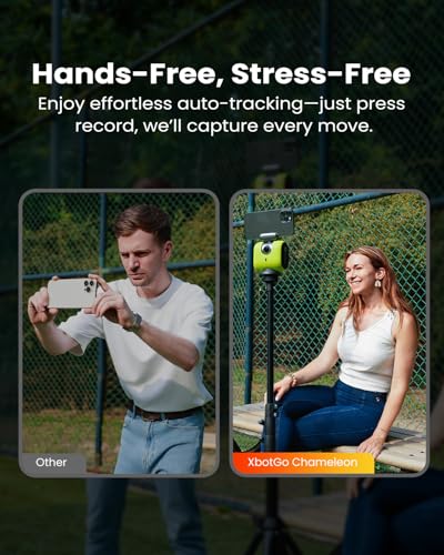 Chameleon AI Auto Sports Action Camera - 4K 60FPS Soccer Camera and Basketball Tracking Camera for Team Sports, Live Streaming, No Subscription