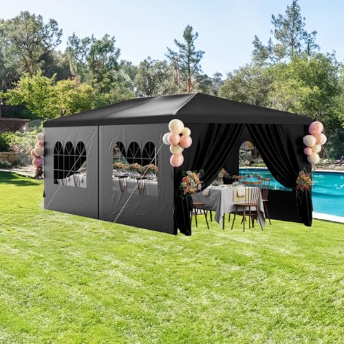 Outdoor Party Tent 10x30 Black Tents for Parties