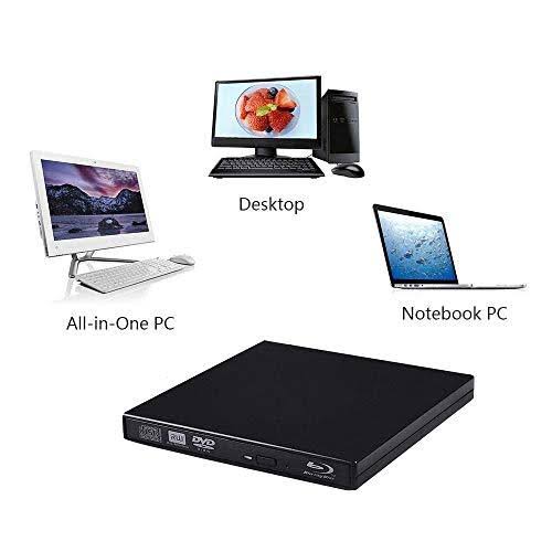 Epartsdom BLU-RAY Player External USB DVD RW Laptop Burner Drive